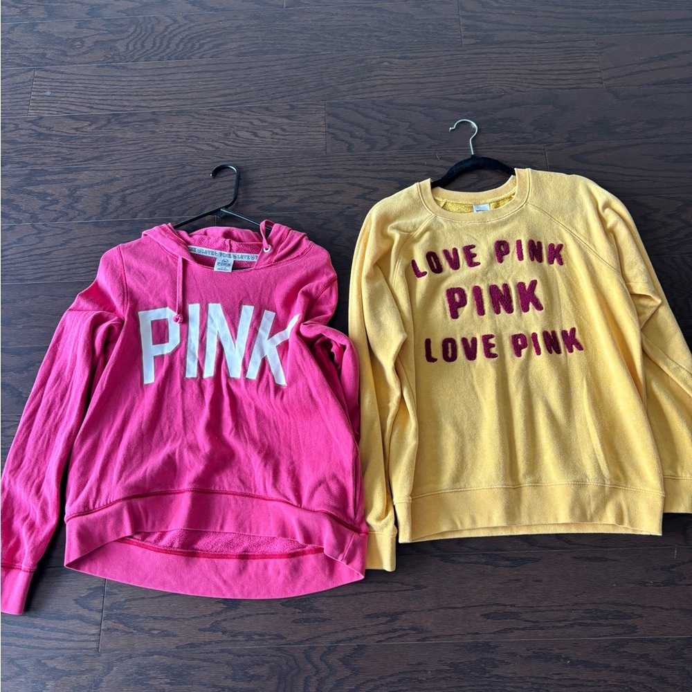 Pink victorias secret Set - Pink and Yellow